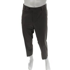 PT Torino Mens Dark Gray Ankle Cropped Dress Pants Button Closure Size 56